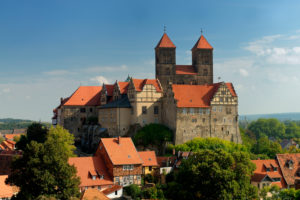 Abbey church St. Servatius on the castle hill above the town, Quedlinburg Abbey church St. Servatius on the castle hill above the town, Quedlinburg